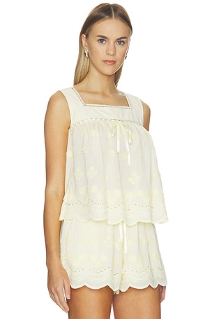 Maude club odette top en color amarillo