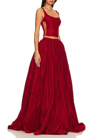 MISCREANTS Devon Skirt in Red