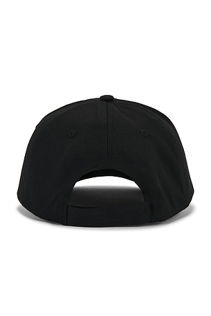 Metalwood Studio Metal Logo 5-Panel Hat in Black