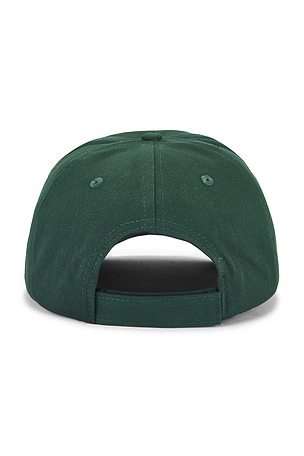 Metalwood Studio Metal Logo 5-Panel Hat in Dark Green