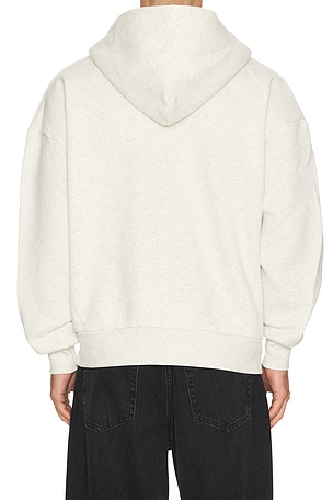 Metalwood Studio Cutie Zip Hooded Sweatshirt in Light Grey