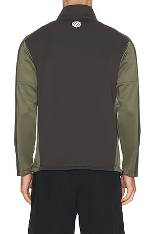 Metalwood Studio Trophy Quarter Zip Pullover in Charcoal