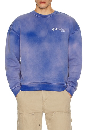 Metalwood Studio Metalcorp Crew Neck Sweatshirt in Blue