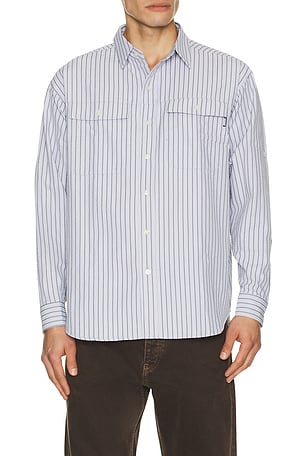 Seersucker Fishing Shirt Metalwood Studio