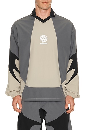 Machine Longsleeve Polo Metalwood Studio