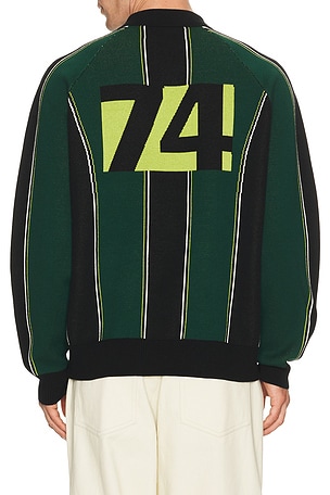 Metalwood studio camisa knit en color verde oscuro