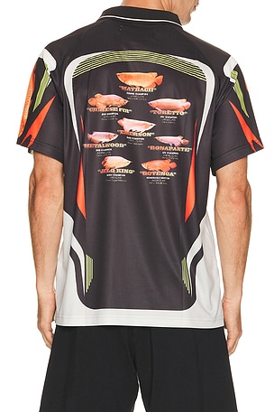 Metalwood Studio Arowana Sport Polo in Black