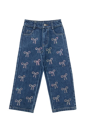 Kids Tatiana Crystal Bow Jeans MINI DREAMERS