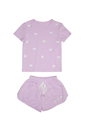 MINI DREAMERS Kids Chelsea Heart Set in Lavender