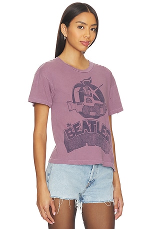 Madeworn The Beatles Crop Tee in Purple