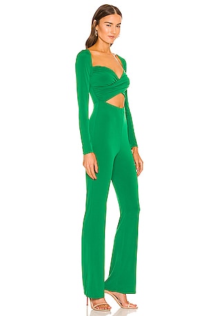 Michael Costello x REVOLVE Jane Jumpsuit in Green