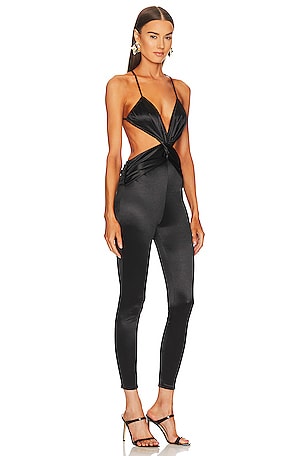 Michael Costello x REVOLVE Zlata Jumpsuit in Black