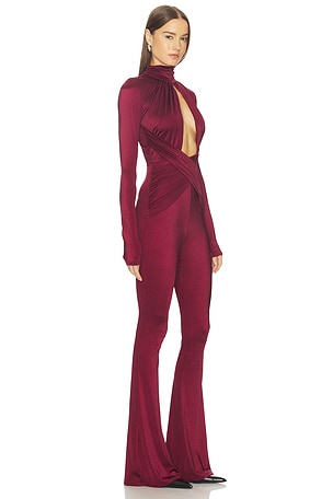 Michael Costello x REVOLVE Salima Jumpsuit in Burgundy