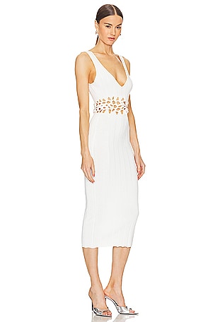 Michael Costello x REVOLVE Evelyn Midi Dress in Ivory