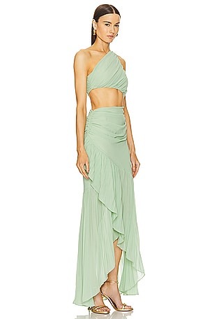 Michael Costello x REVOLVE Britney Gown in Green