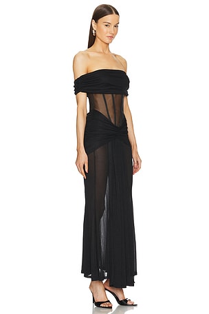 Michael Costello x REVOLVE Catalina Gown in Black