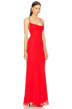 Michael Costello x REVOLVE Chloe Gown in Red