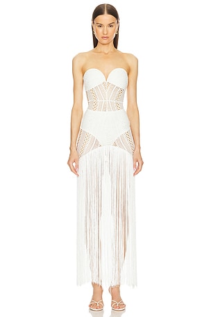 Michael Costello x REVOLVE Raelyn Maxi Dress in White