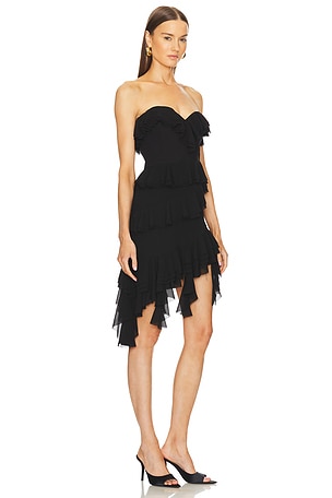 Michael Costello x REVOLVE Natalia Mini Dress in Black