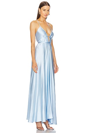 Michael Costello x REVOLVE Willow Gown in Baby Blue