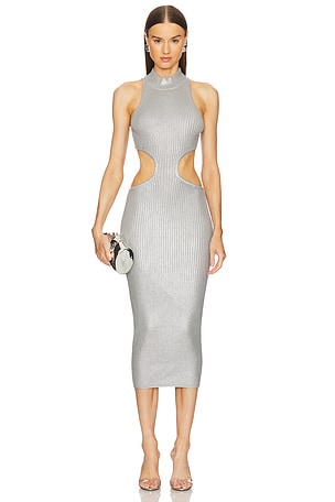 x REVOLVE Calista Cut Out Long Midi Dress Michael Costello