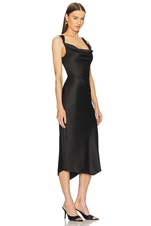 Michael Costello x REVOLVE Kylen Midi Dress in Black