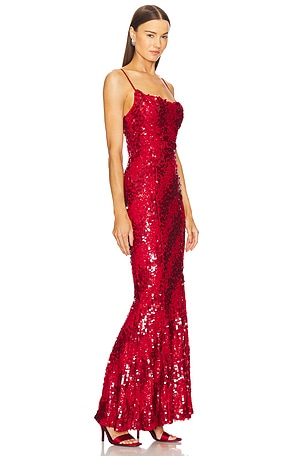 Michael Costello x REVOLVE Marlene Gown in Red