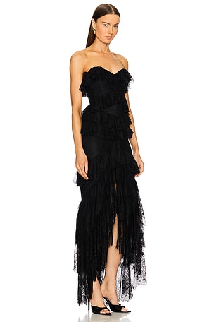 Michael Costello x REVOLVE Oleksandra Gown in Black