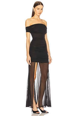Michael Costello x REVOLVE Heidi Gown in Black