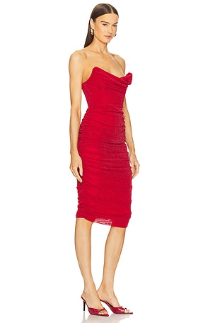 Michael Costello x REVOLVE India Midi Dress in Red