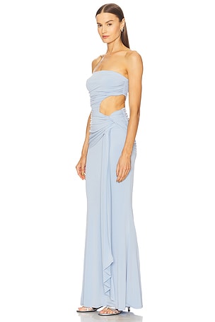 Michael Costello x REVOLVE Sivan Gown in Baby Blue