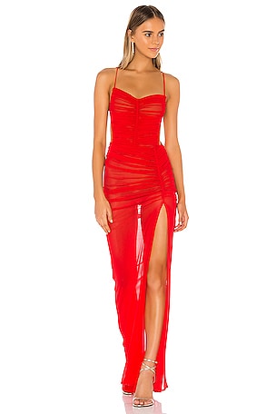 Michael Costello x REVOLVE Follie Gown in Red