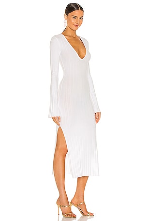 Michael Costello x REVOLVE Gemma Midi Dress in White