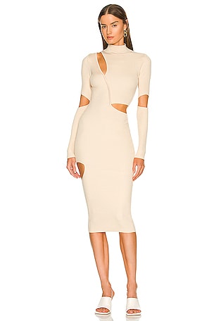 x REVOLVE Mel Cut Out Midi Dress Michael Costello