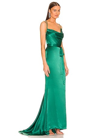 Michael Costello x REVOLVE Tonya Gown in Green