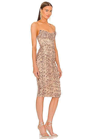 Michael Costello x REVOLVE India Midi Dress in Brown