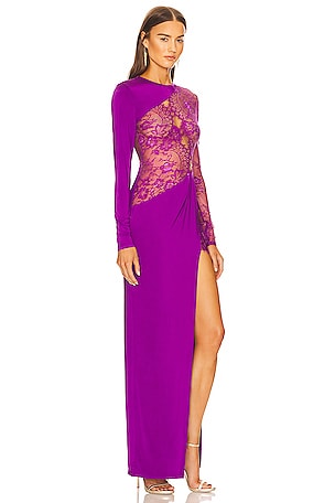 Michael Costello X REVOLVE Hillary Gown in Purple