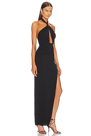 Michael Costello x REVOLVE Morgan Gown in Black