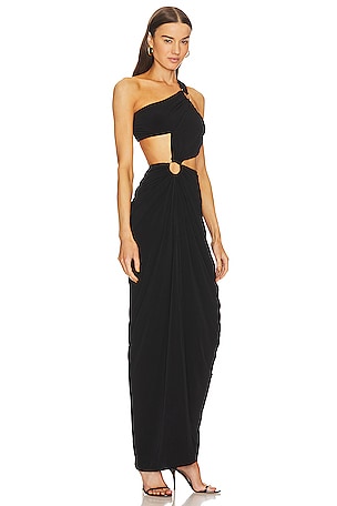 Michael Costello x REVOLVE Clementine Gown in Black