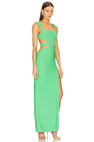 Michael Costello x REVOLVE Sadie Gown in Green