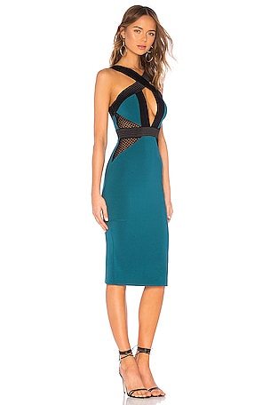 Michael Costello x REVOLVE Elaine Midi Dress in Blue