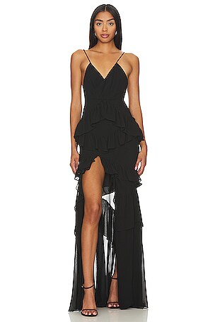 BCBGMAXAZRIA Leandra Dress in Black REVOLVE