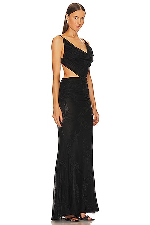 Michael Costello x REVOLVE Galileo Gown in Black