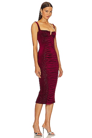 Michael Costello x REVOLVE Sidney Midi Dress in Red