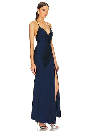 Michael Costello x REVOLVE Seira Gown in Navy