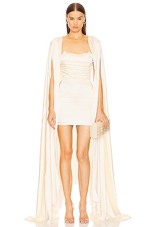 x REVOLVE Bardot Mini Dress Cape SetMichael Costello$337