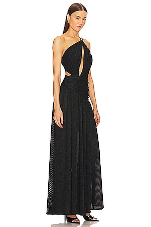 Michael Costello x REVOLVE Fairleigh Gown in Black