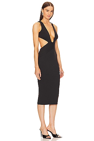 Michael Costello x REVOLVE Dana Dress in Black