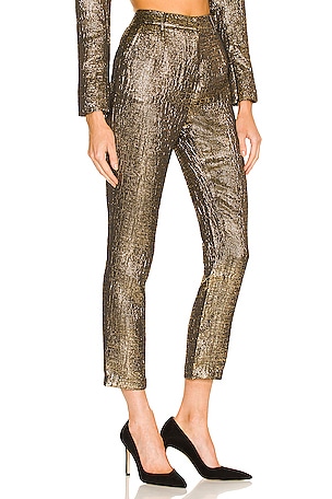 Michael Costello x REVOLVE Waverly Pant in Metallic Gold