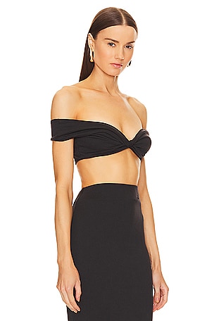 Michael Costello x REVOLVE Anisa Crop Top in Black